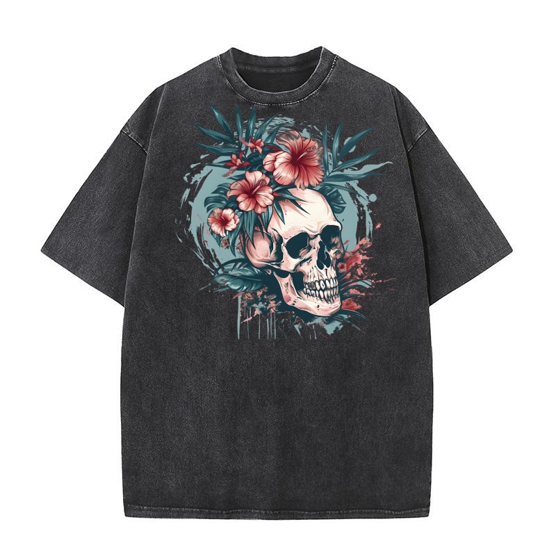Summer Surf Skull Bundle 04 Washed T-Shirt