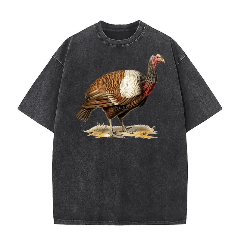 Thanksgiving Funny Turkey 12 Washed T-Shirt