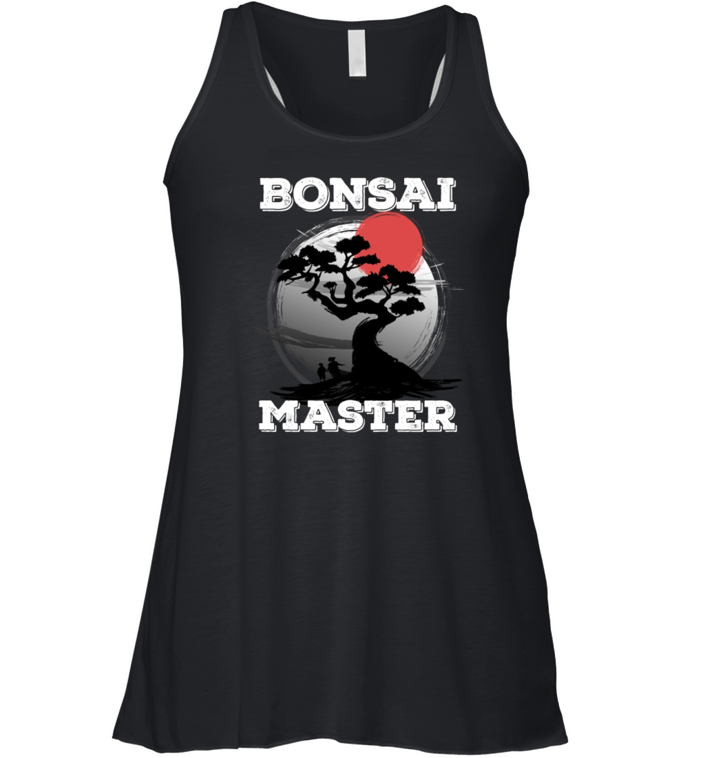 Bonsai Master Tree Sunset Miniature Plants Trees Women's Flowy Tank Top