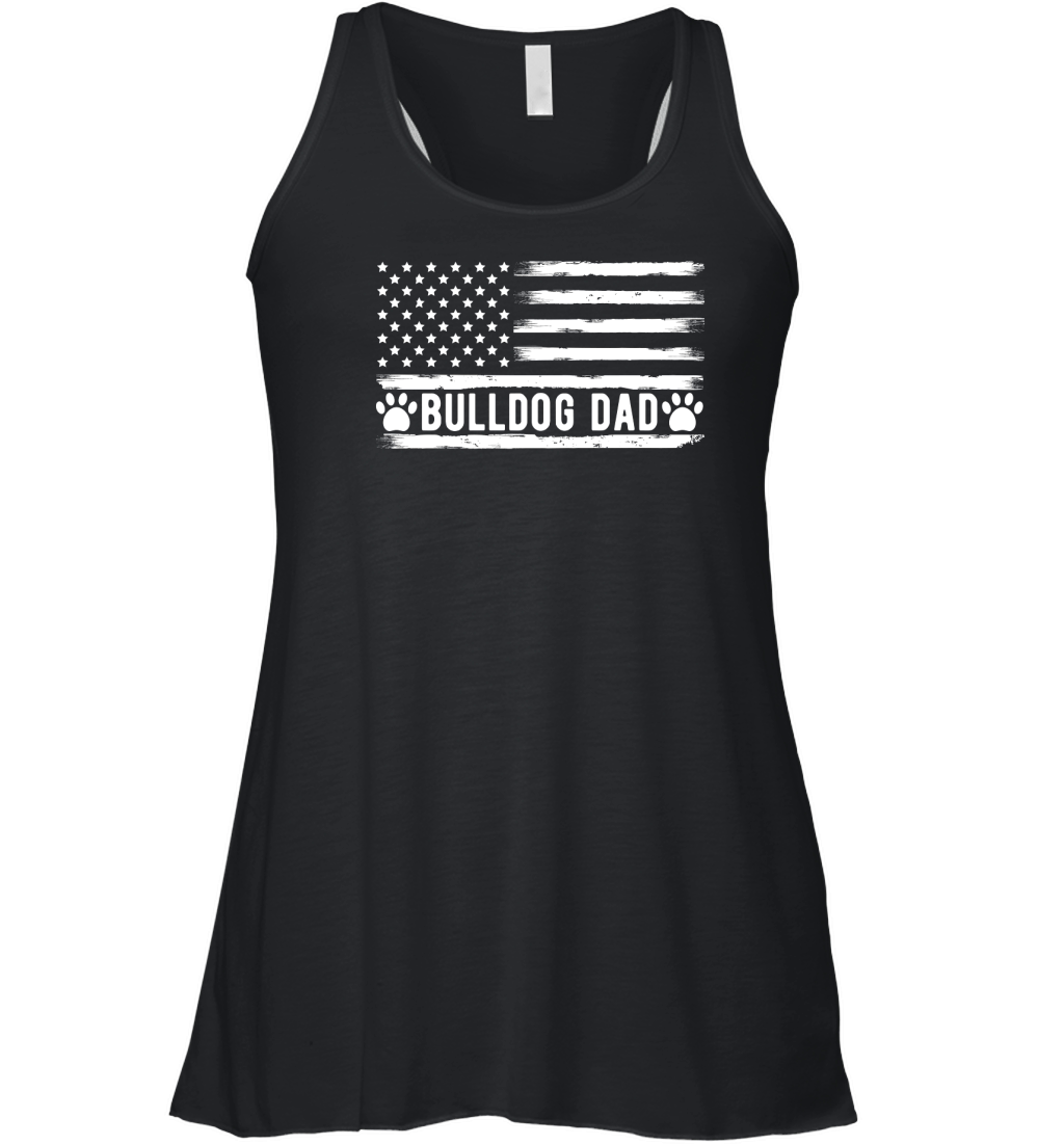 Bulldog dad Women's Flowy Tank Top