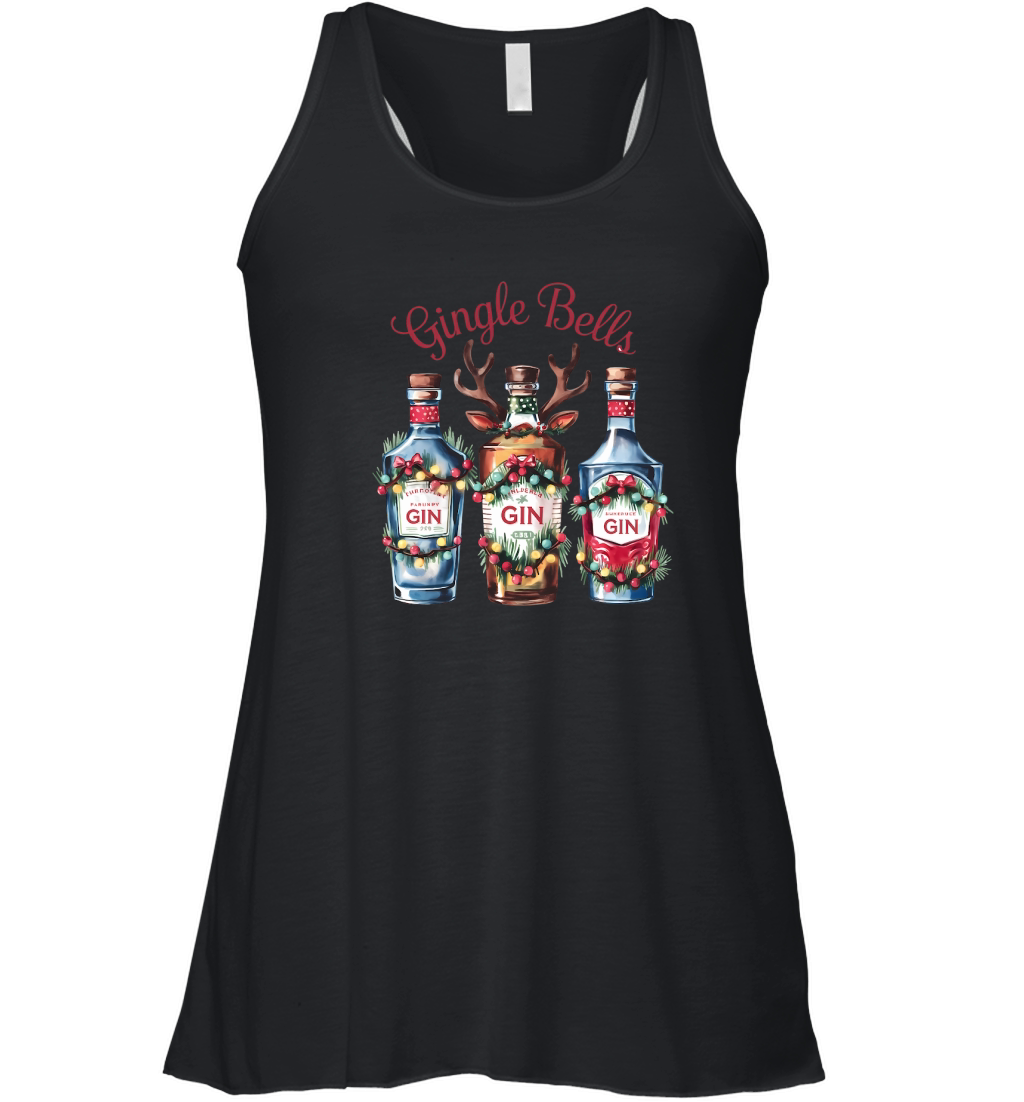 Gingle Bells Vintage Christmas 02 Women's Flowy Tank Top