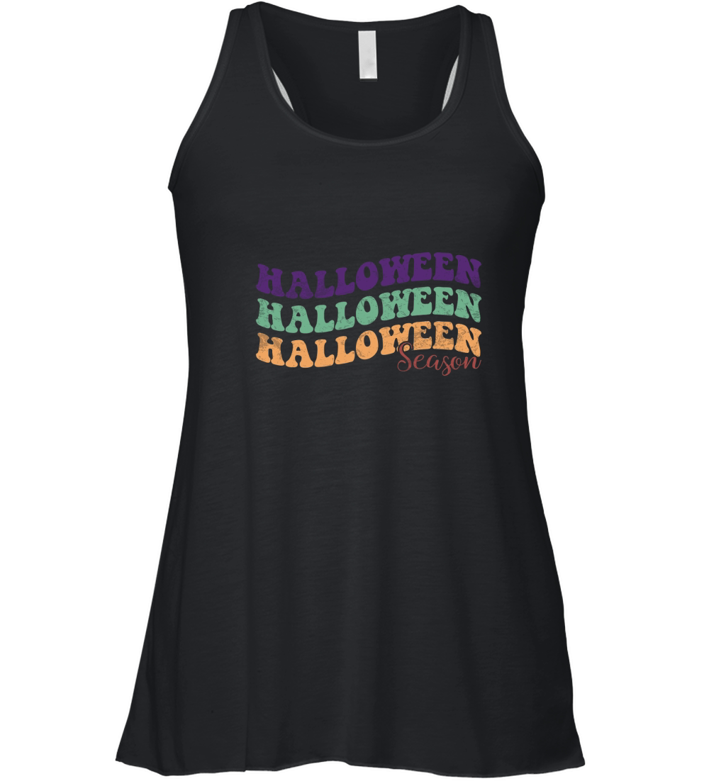 Halloween Season Retro Groovy Vintage 1.02 Women's Flowy Tank Top