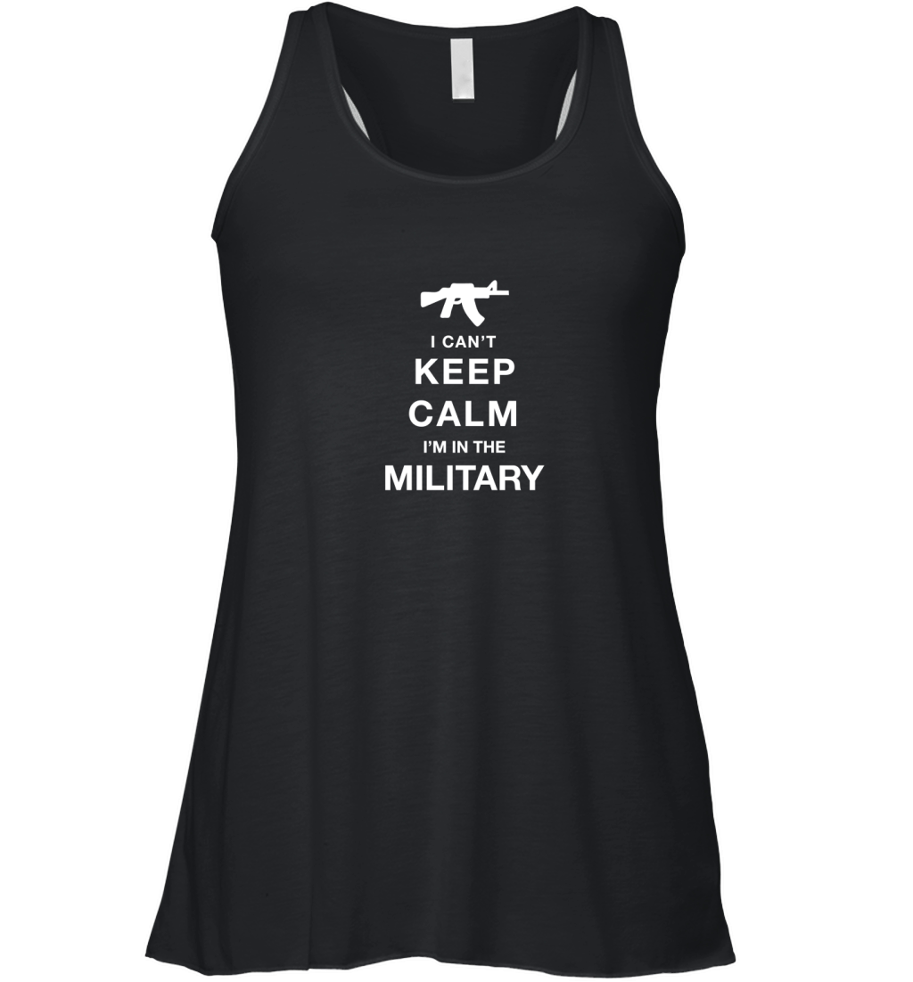 I CAN_T KEEP CALM - military Women's Flowy Tank Top