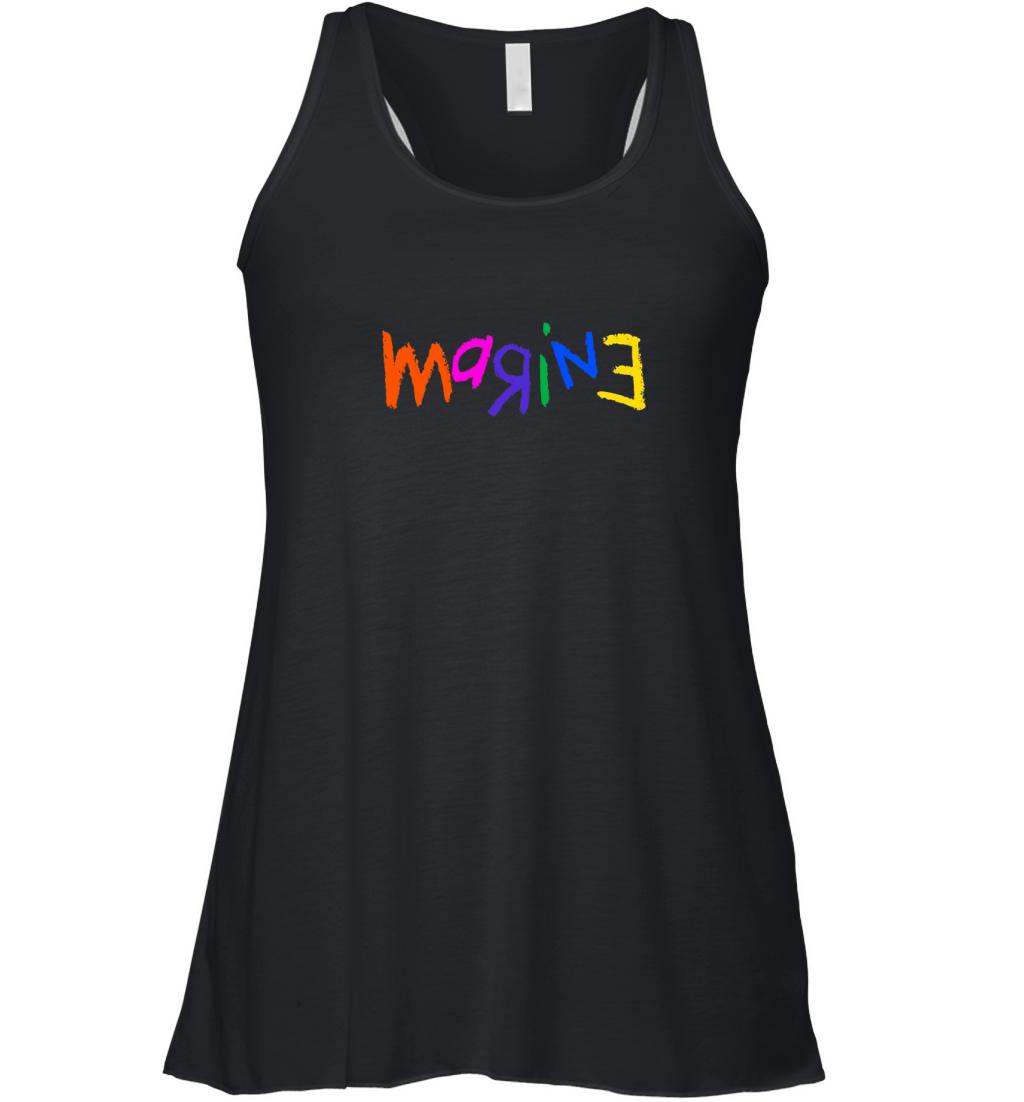 marine crayon  colorful art Women's Flowy Tank Top
