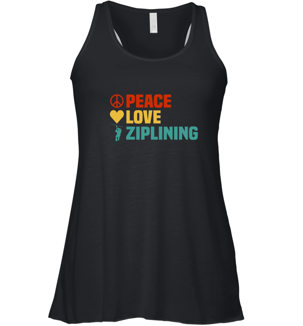 Peace Love Ziplining Women's Flowy Tank Top
