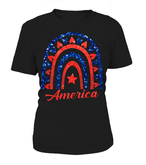 Rainbow American Women's T-Shirt