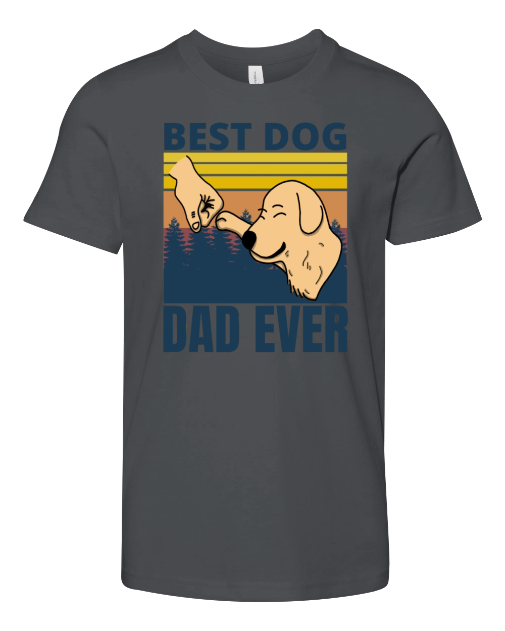 best dog dad ever - funny dog Youth Unisex Jersey Tee