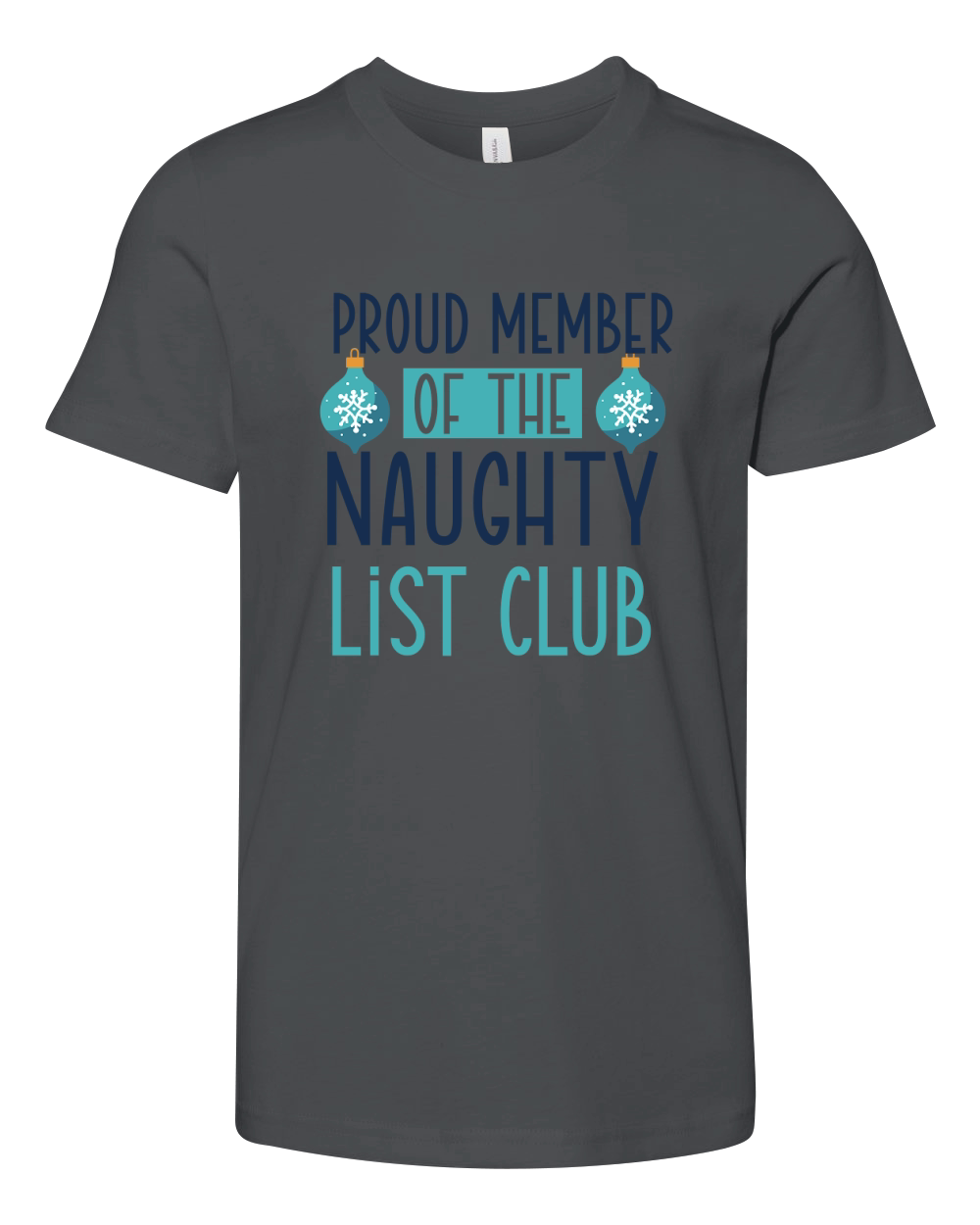 Proud Member of The Naughty List Club Youth Unisex Jersey Tee