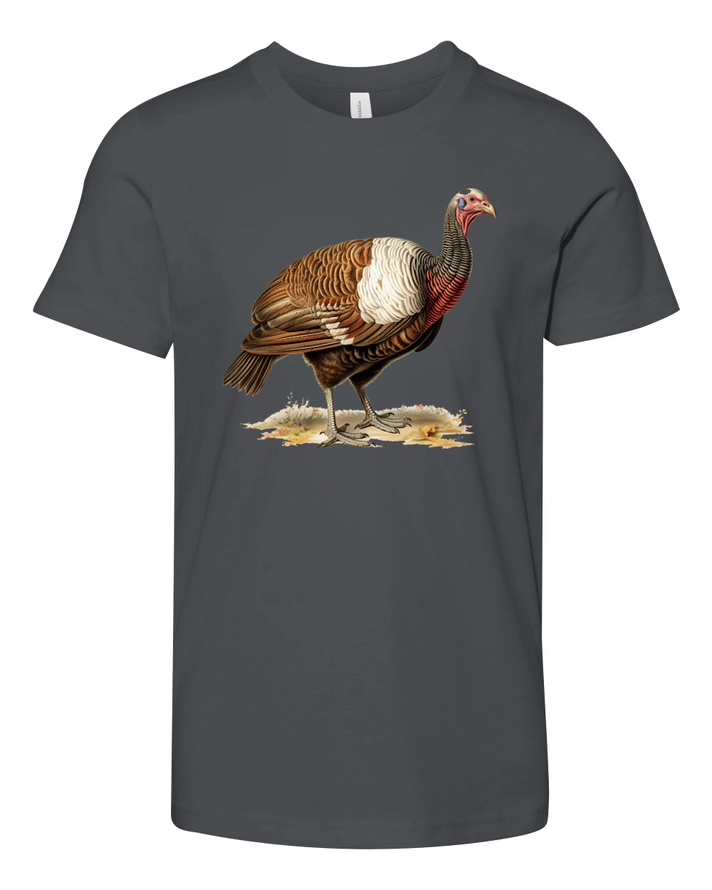 Thanksgiving Funny Turkey 12 Youth Unisex Jersey Tee