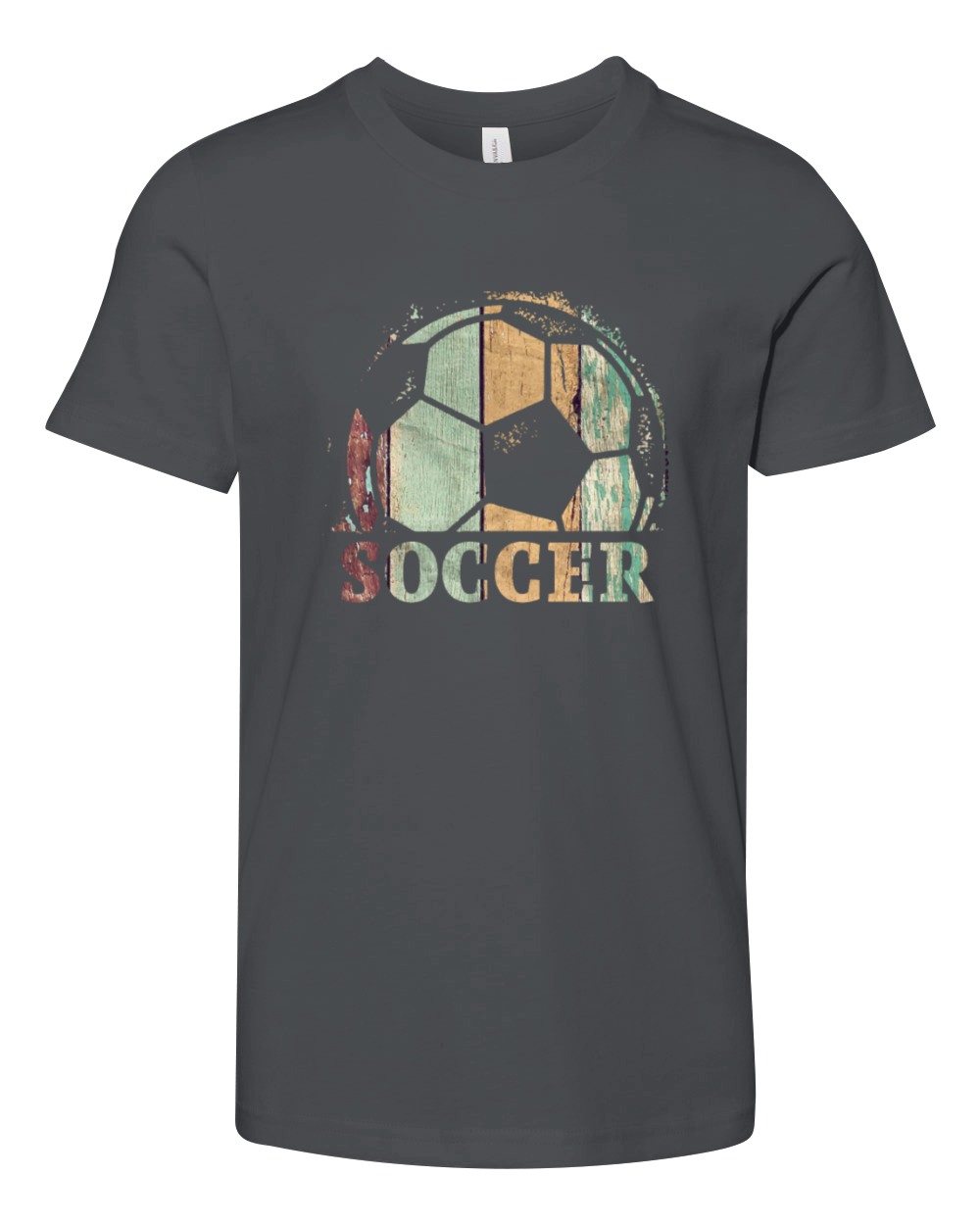 Vintage Soccer Player Futbol Coach design Youth Unisex Jersey Tee