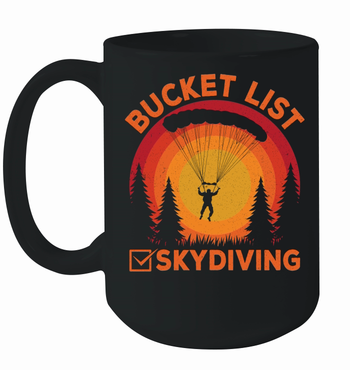 Bucket list skydiving 05 Ceramic Mug