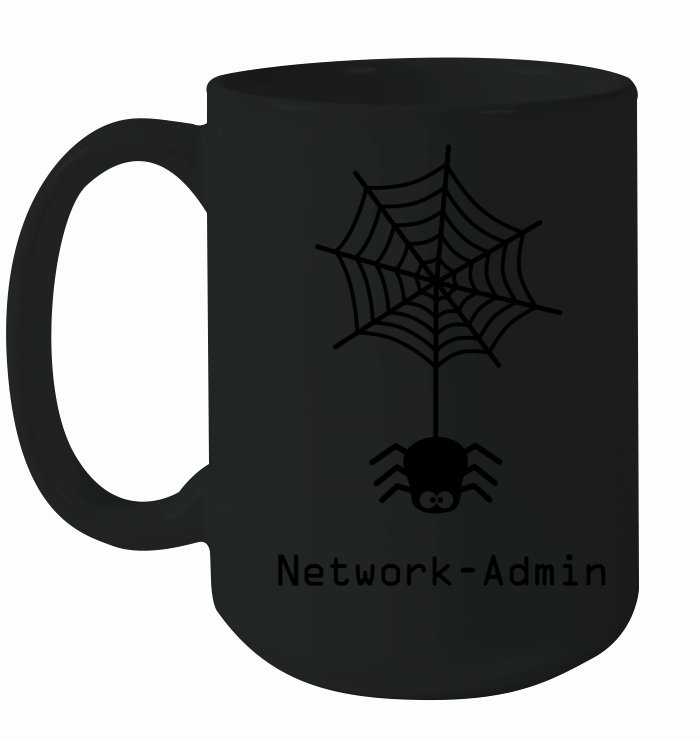 network admin administrator spider net www world Ceramic Mug