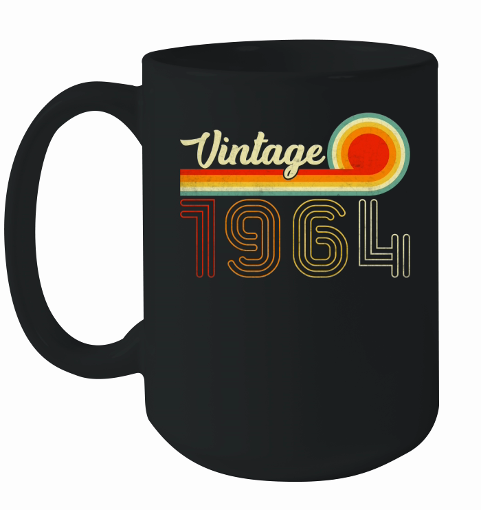 Vintage Born In 1964 Retro Ceramic Mug