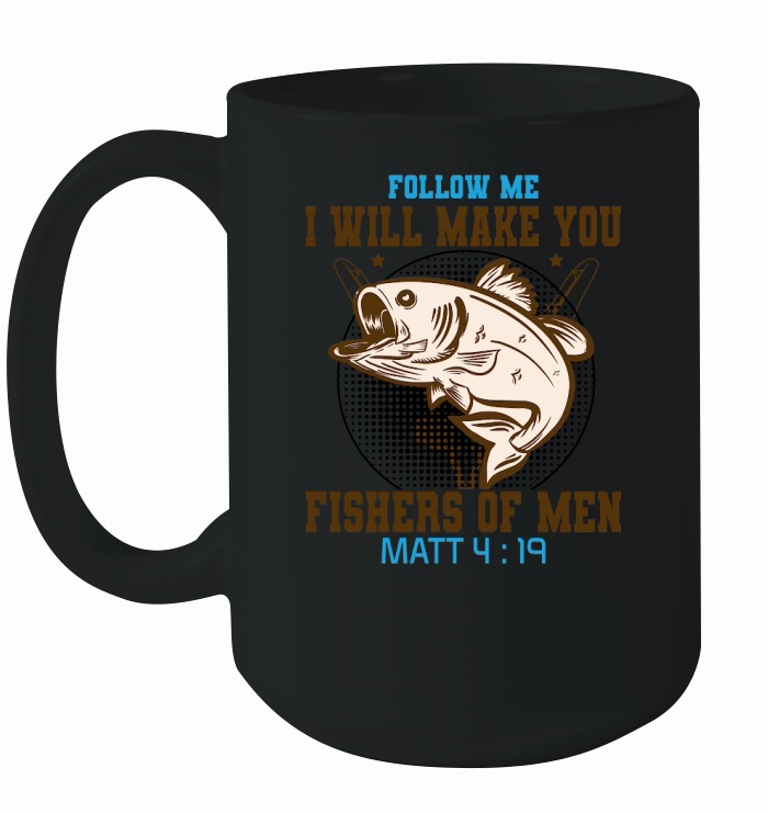 Vintage Fishers of Men,Christian Ceramic Mug