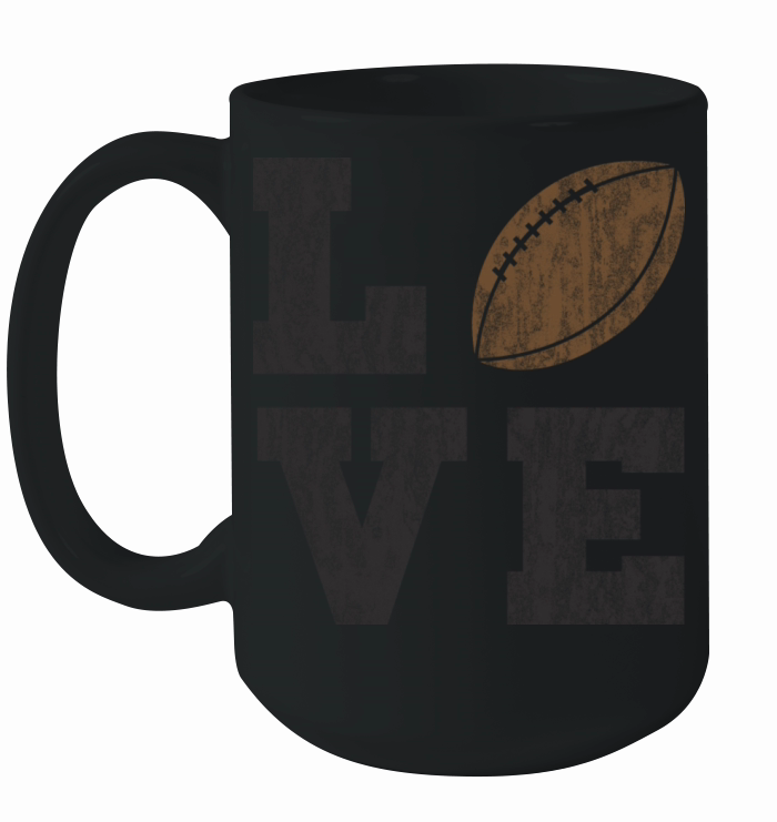 Vintage Football Love Ceramic Mug