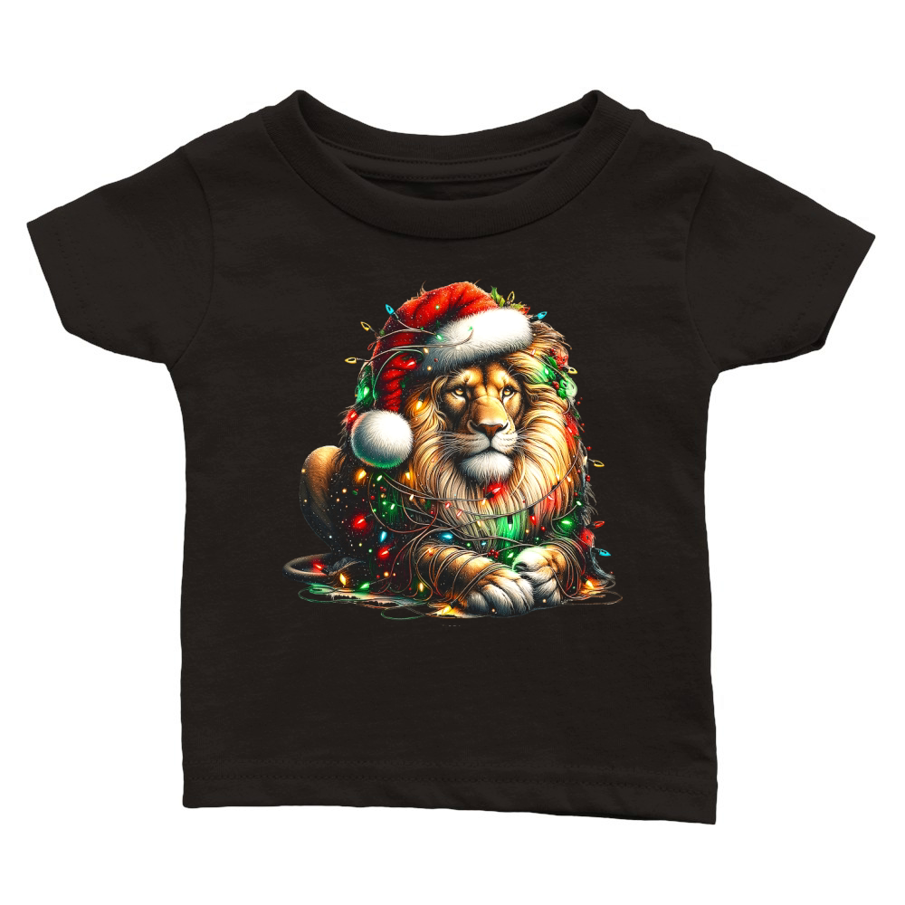 Christmas Lion Classic Baby Crewneck T-shirt