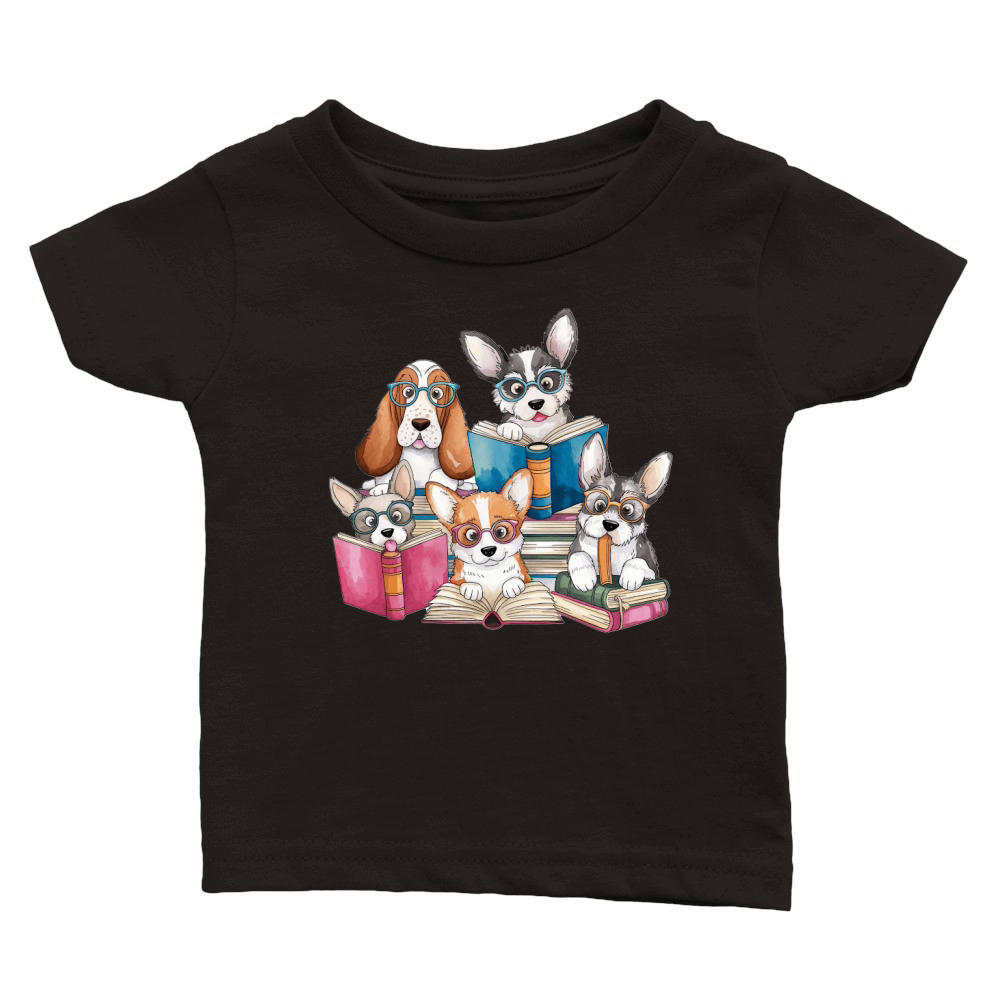 Dog Watercolor Bundle 05 Classic Baby Crewneck T-shirt