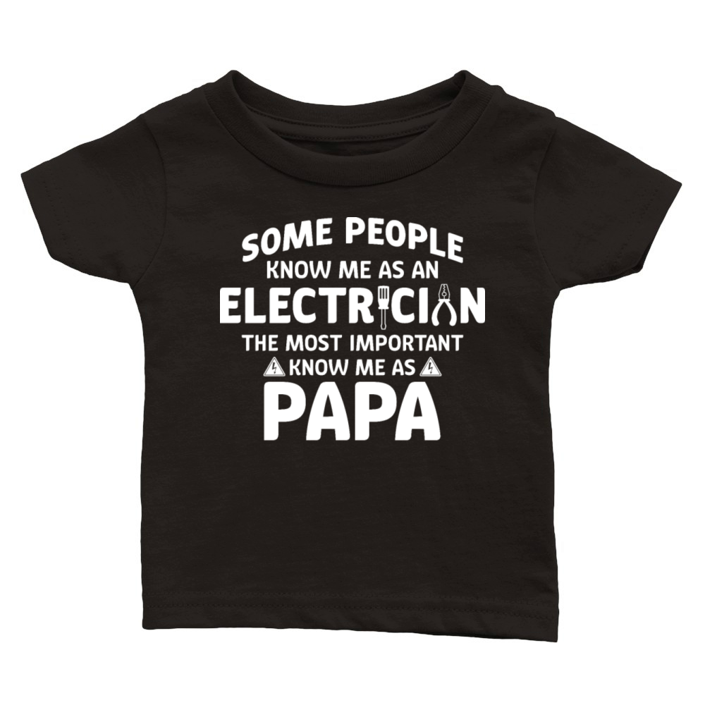 Electrician Dad Tees For Men - Gifts For Electrici Classic Baby Crewneck T-shirt