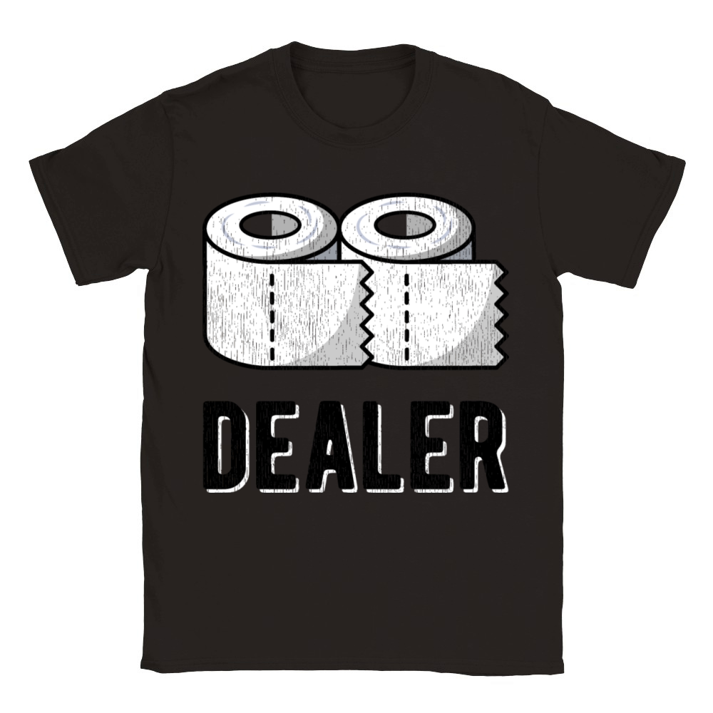 CORONA Virus Funny Saying Pun Toilet Paper Dealer Classic Kids Crewneck T-shirt