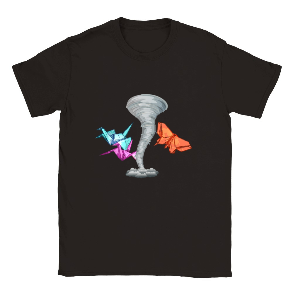 Origami Tornado Classic Kids Crewneck T-shirt