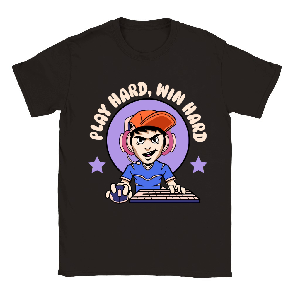 Play Hard, Win Hard Classic Kids Crewneck T-shirt