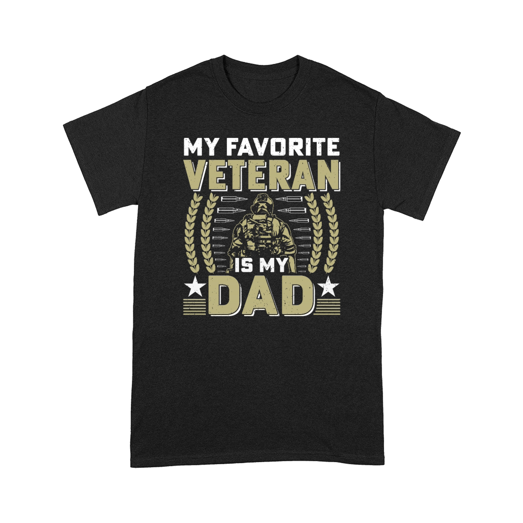 father day Soldier Veteran My Favorite Veteran is My Dad Comfort T-shirt