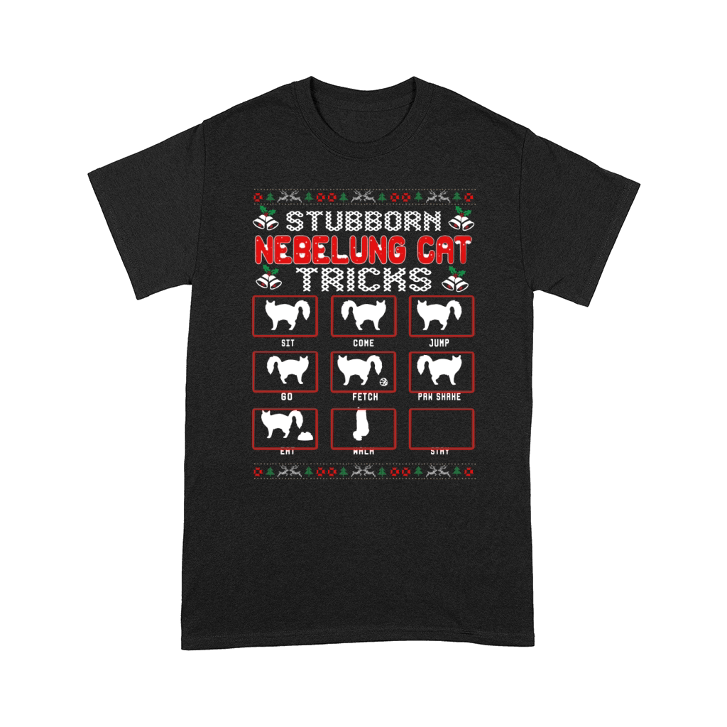Stubborn Nebelung Cat Trick Christmas Ugly Comfort T-shirt