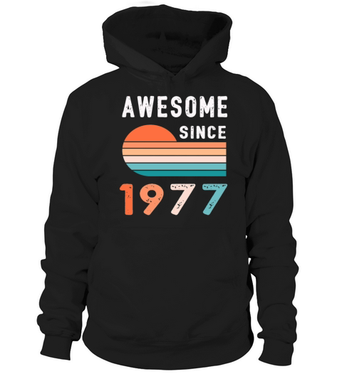 1977 Birthday Retro Vintage Gift Hoodie Unisex