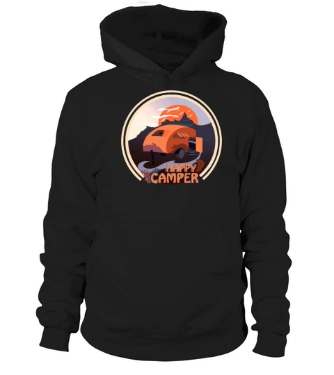 camping Vintage Happy Camper rv Hoodie Unisex