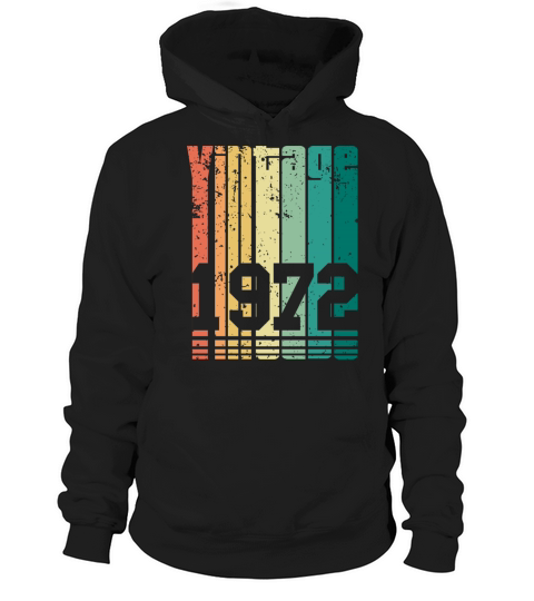 Vintage 1972 50th Birthday Fiftieth Gift Hoodie Unisex