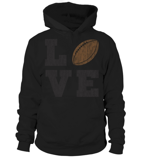 Vintage Football Love Hoodie Unisex