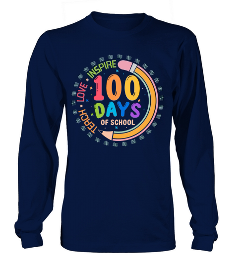 100 Days of School Long sleeved Unisex