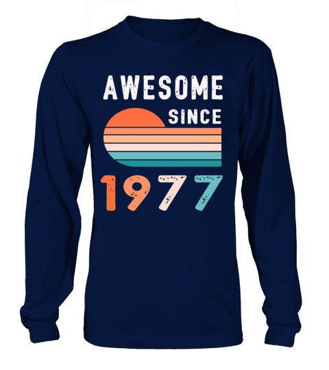 1977 Birthday Retro Vintage Gift Long sleeved Unisex