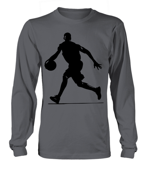 Basketball Player Silhouette (4) Long sleeved Unisex