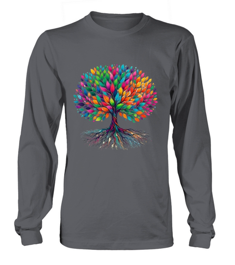 Colorful Tree Yoga Long sleeved Unisex