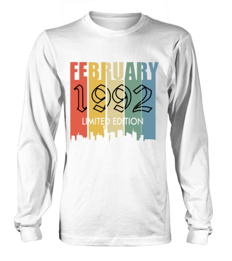 February 1992 year vintage saying Long sleeved Unisex