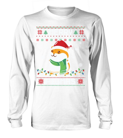 Guinea Pig Ugly Christmas Long sleeved Unisex