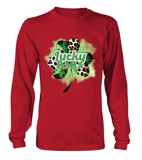 Lucky Mama Leopard St. Patricks Long sleeved Unisex