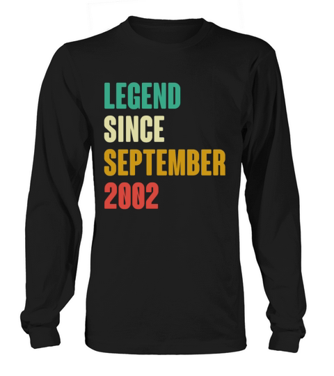 September 2002 20th Birthday 20 Years Old Bday Gi Long sleeved Unisex