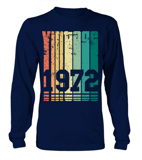 Vintage 1972 50th Birthday Fiftieth Gift Long sleeved Unisex