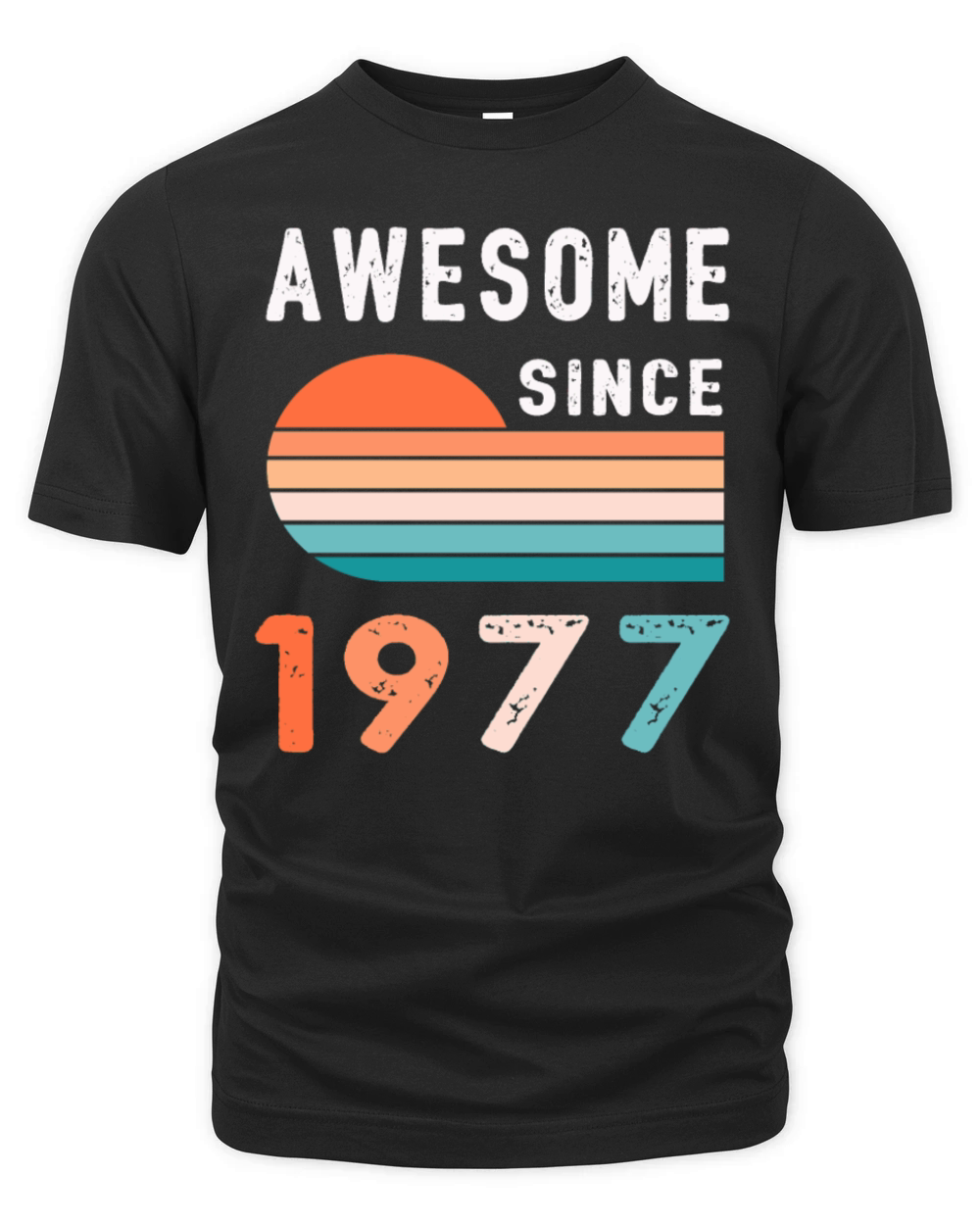 1977 Birthday Retro Vintage Gift Organic Unisex T-shirt