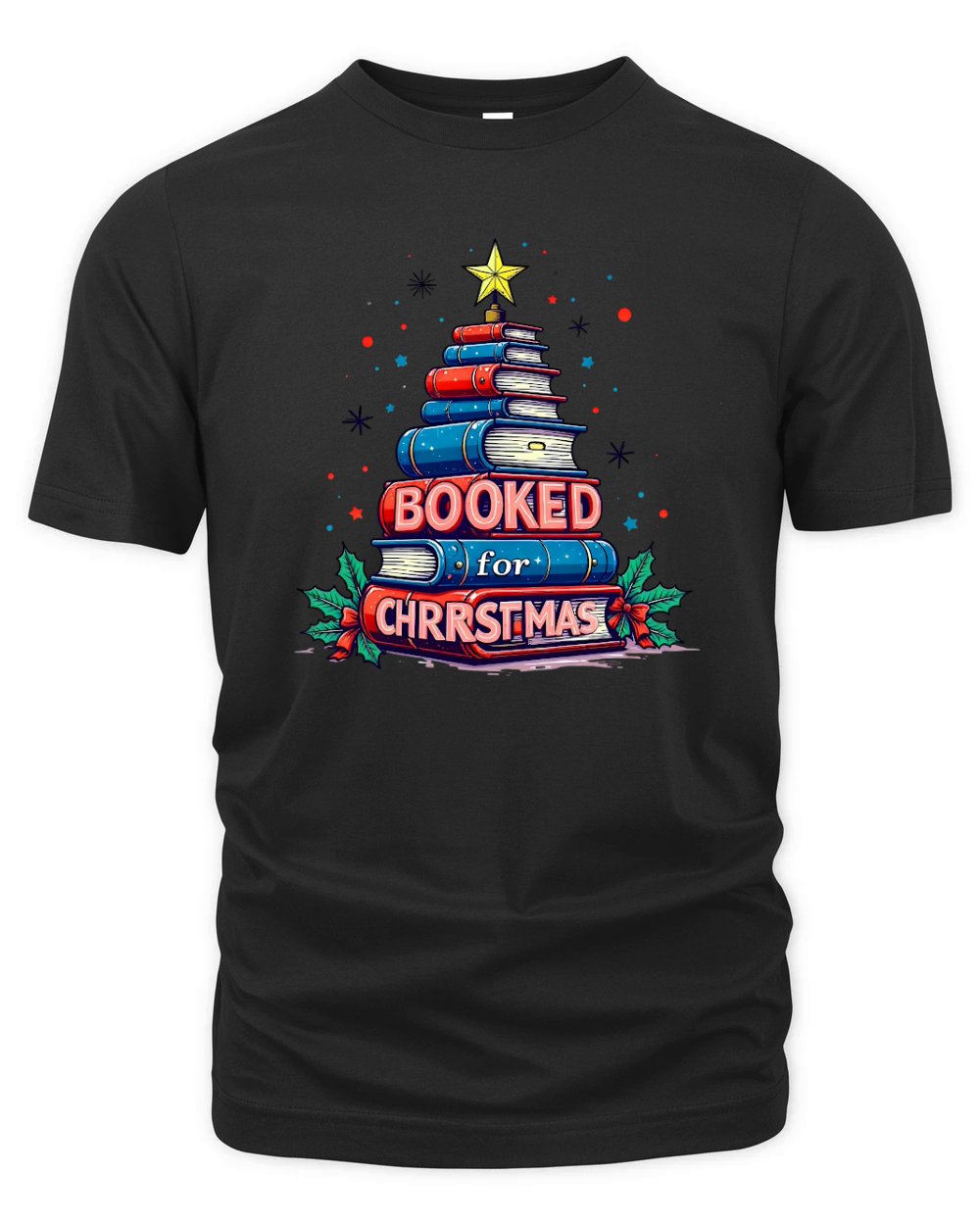 Booked for Christmas 6 Organic Unisex T-shirt