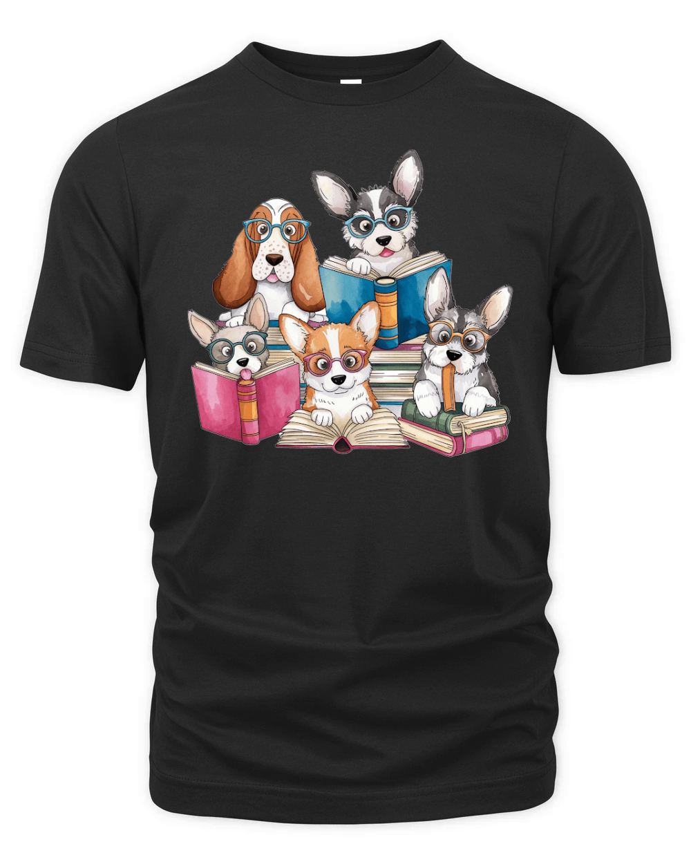 Dog Watercolor Bundle 05 Organic Unisex T-shirt