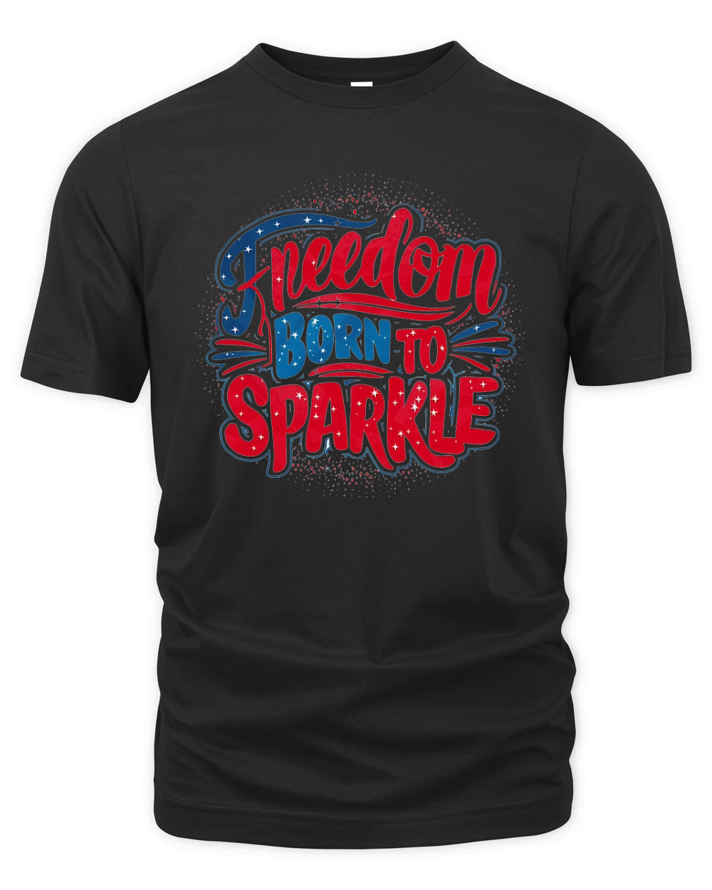 Freedom Born To parkle Organic Unisex T-shirt