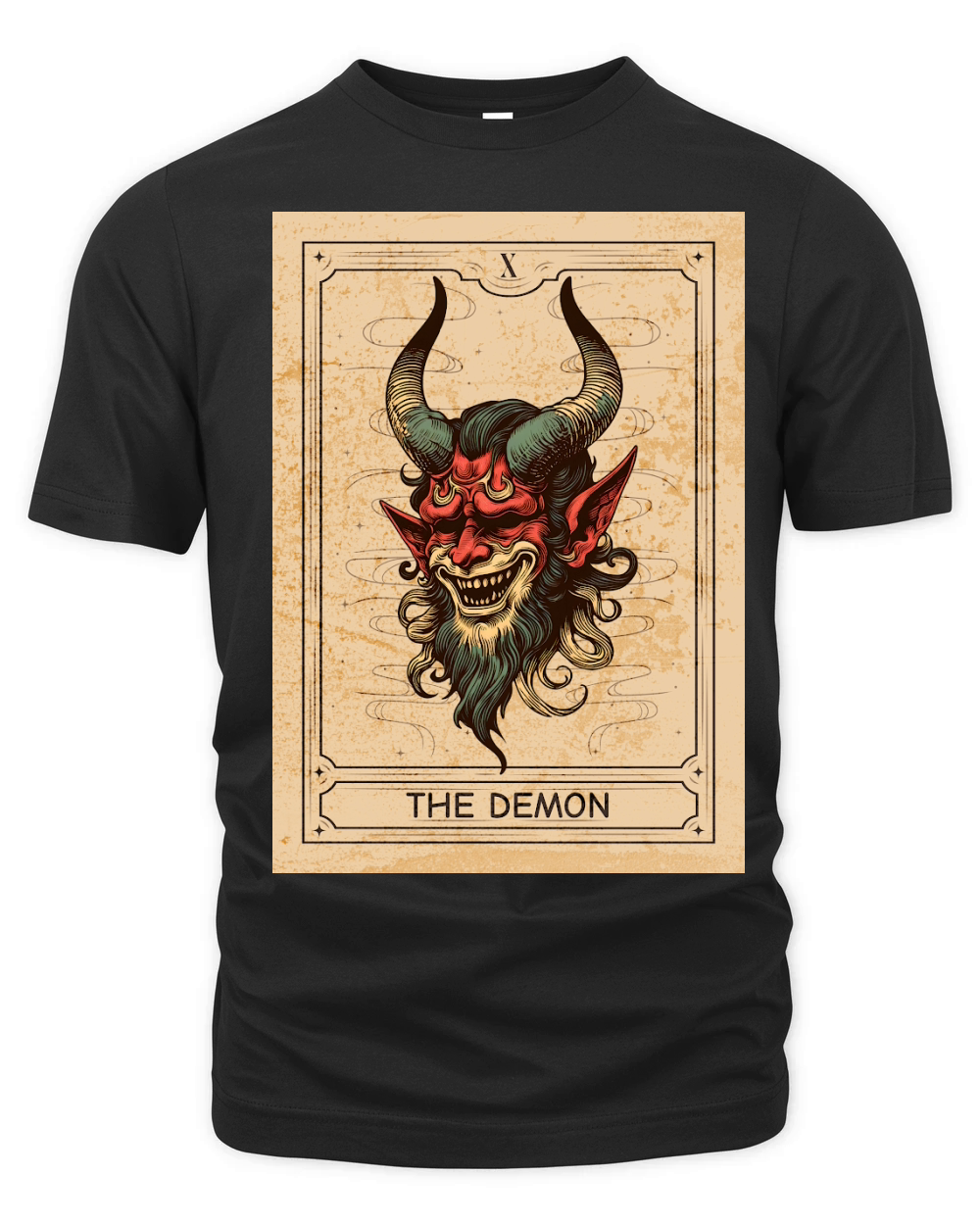 The Demon Tarot Card Organic Unisex T-shirt