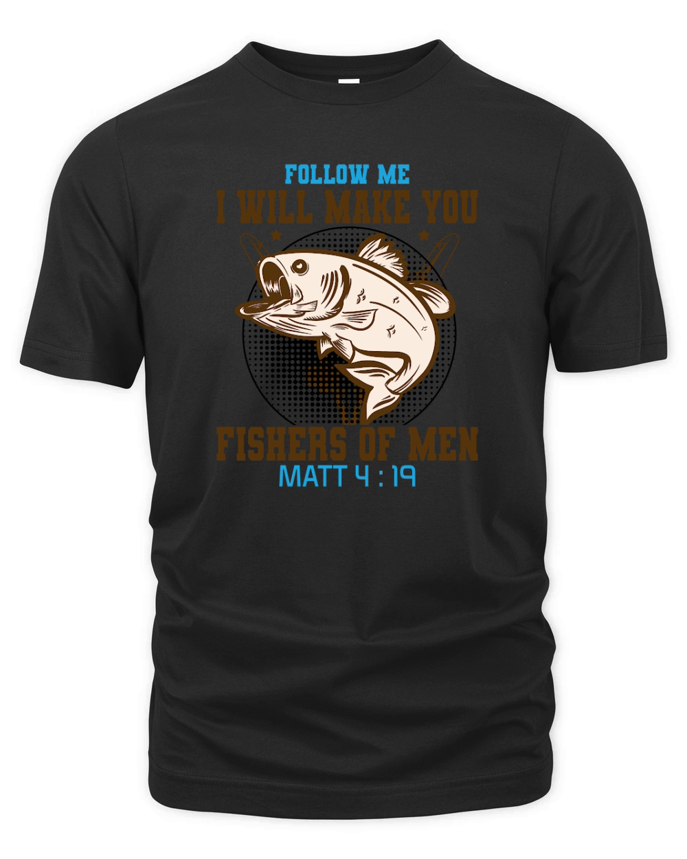 Vintage Fishers of Men,Christian Organic Unisex T-shirt