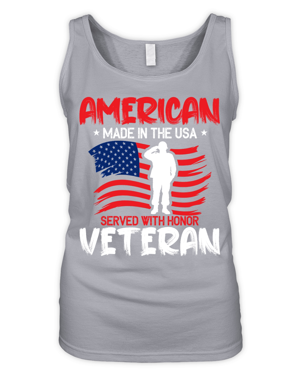 American made in the usa served with honor veteran Organic Women's Tank Top