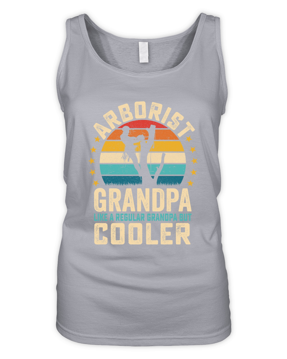 Arborist Grandpa Like A Regular Grandpa But Cooler (1) Organic Women's Tank Top