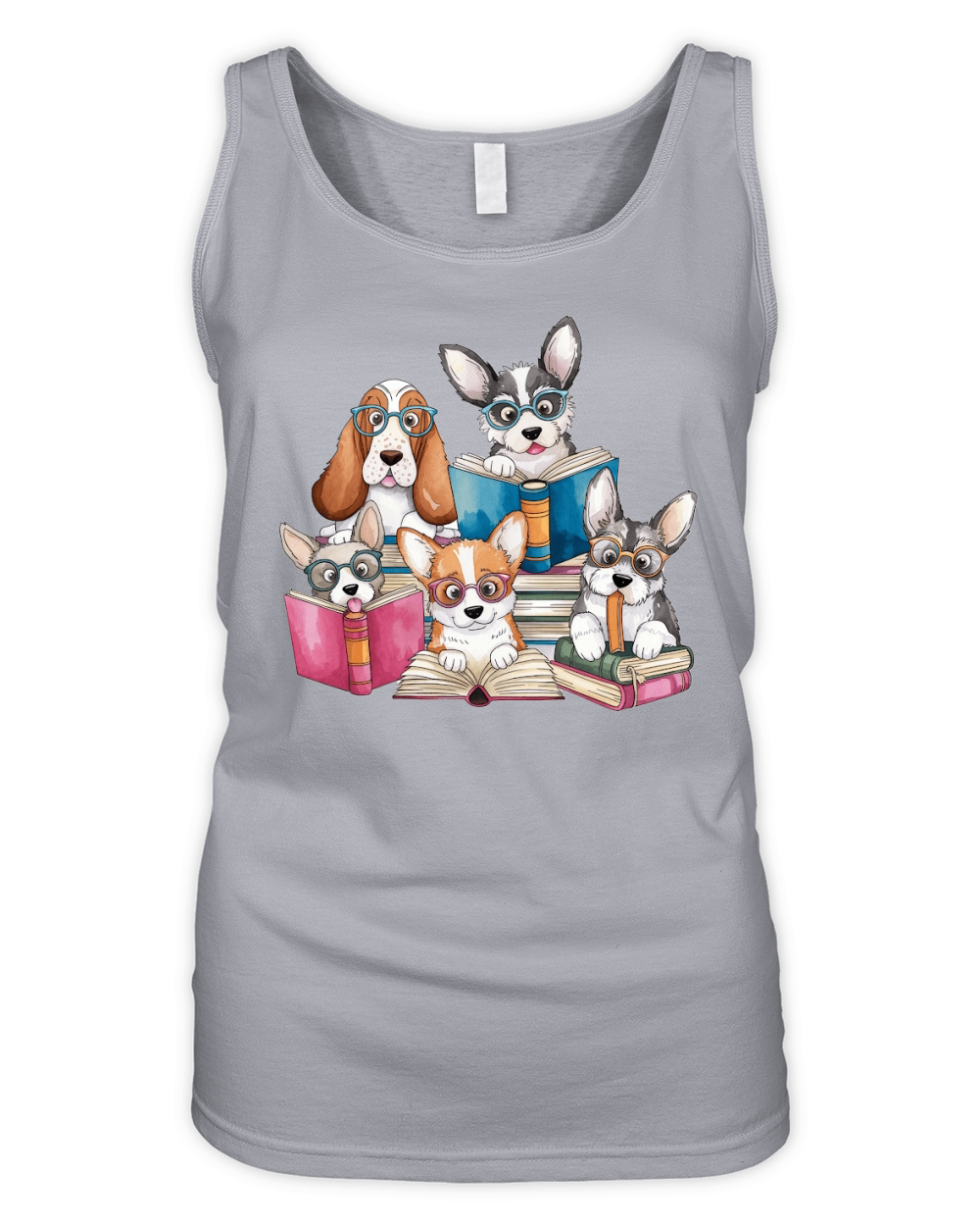 Dog Watercolor Bundle 05 Organic Women's Tank Top