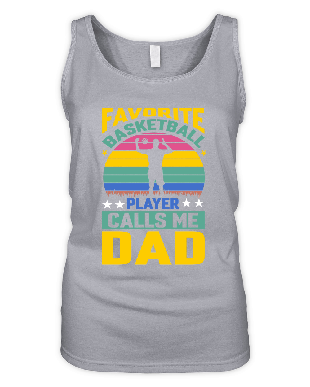 Favorite basketball player calls me dad Organic Women's Tank Top